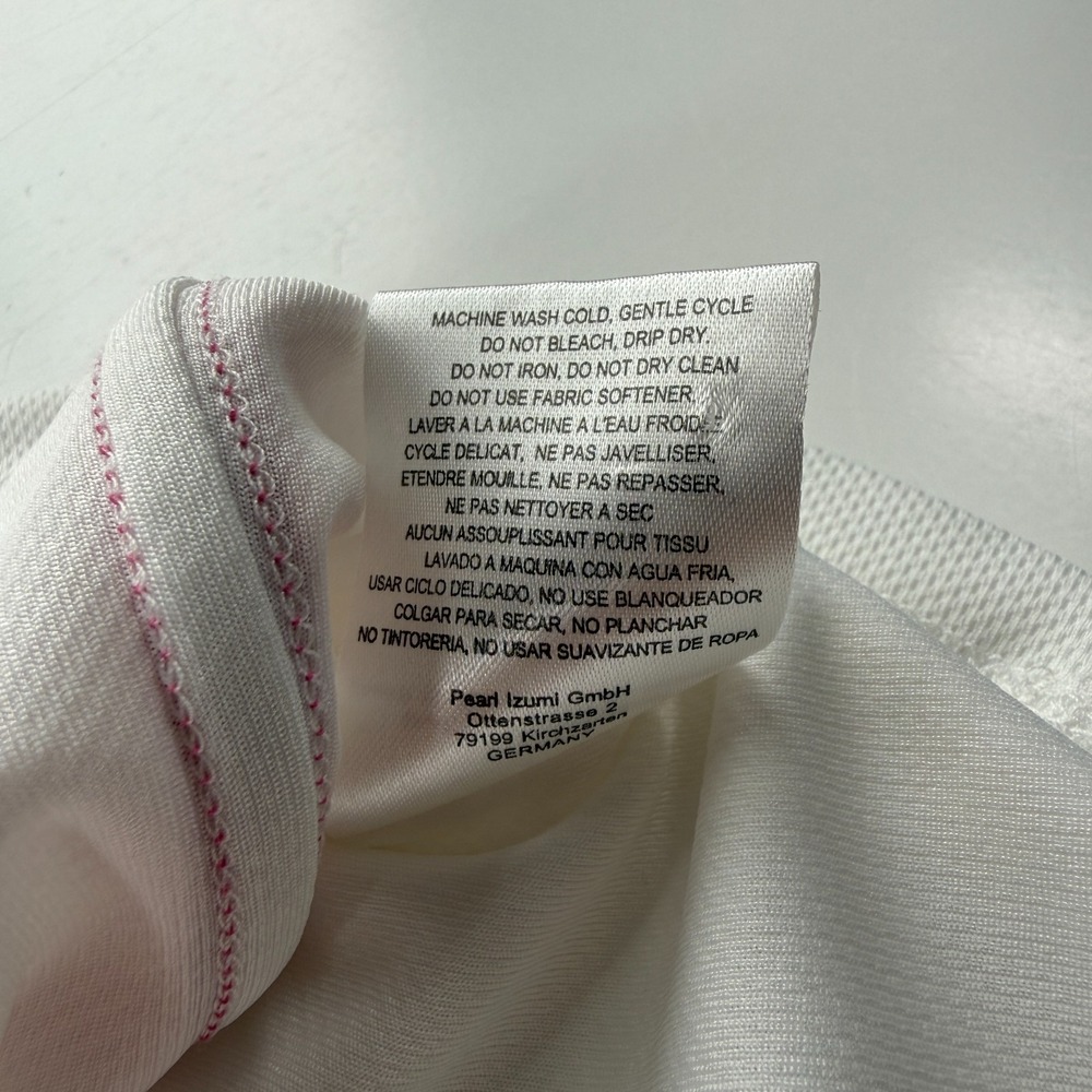 PEARL IZUMI Select 1/2 Zip Short‎ Sleeve Cycling Jersey Womens Medium White - Picture 13 of 14
